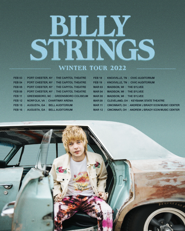 Billy Strings Winter Tour 2022 Tour